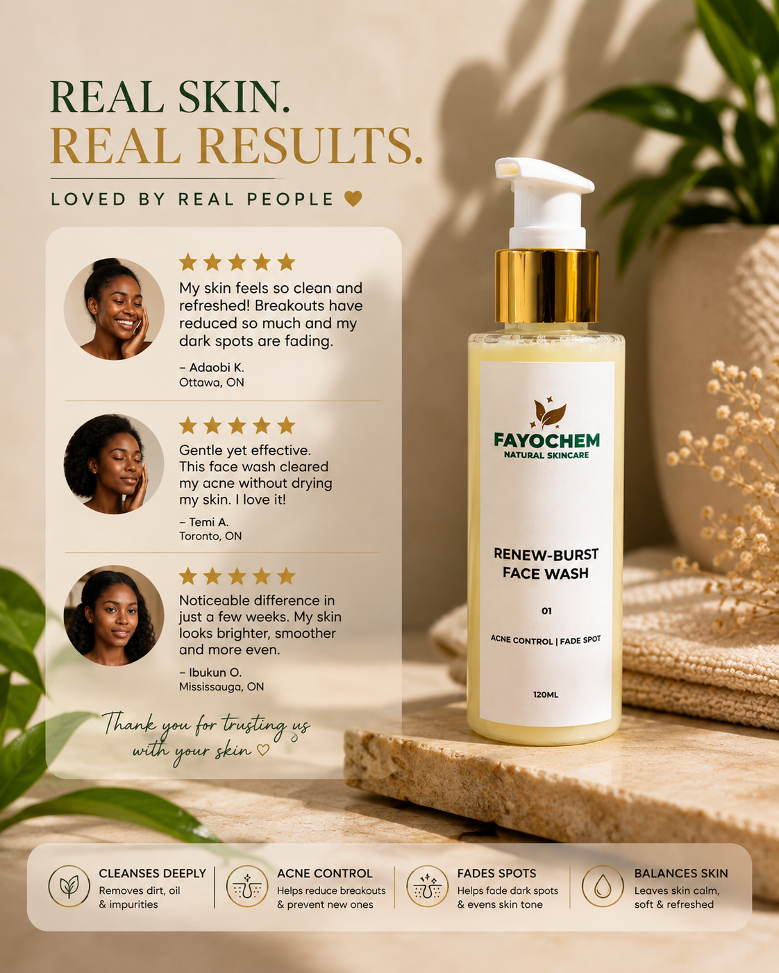 Nettoyant pour le visage RenewBurst